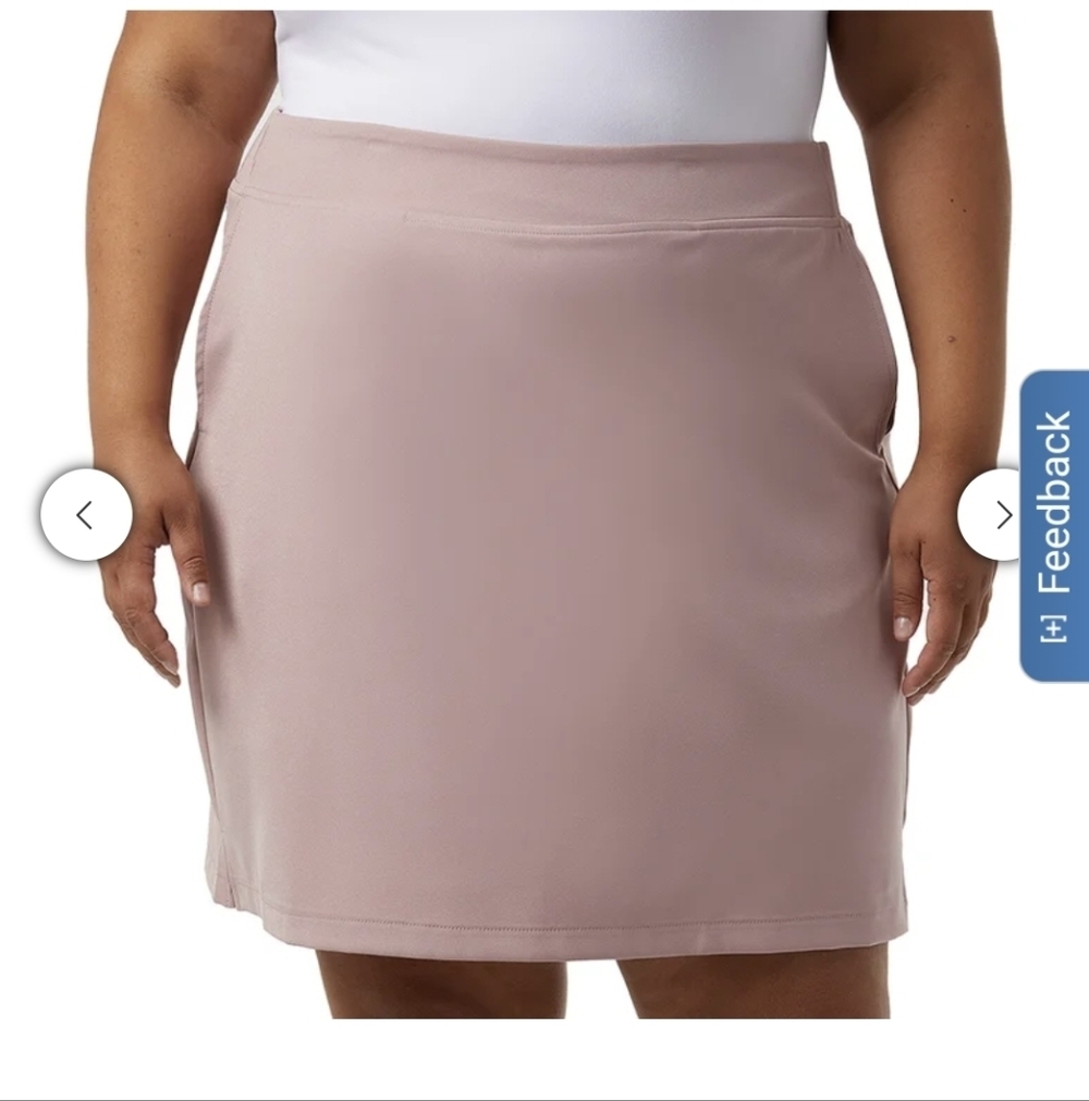 32 Degrees Cool Pink Skort Dusty Rose Golf Active Skirt/Shorts Plus Size XXL NWT - Picture 1 of 12